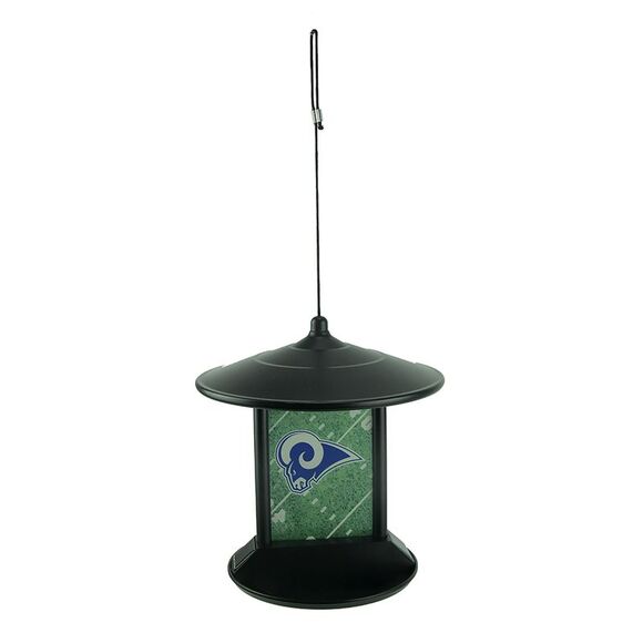 Los Angeles Rams Logo Solar Powered Hanging Birdfeeder - Picture 1 of 3